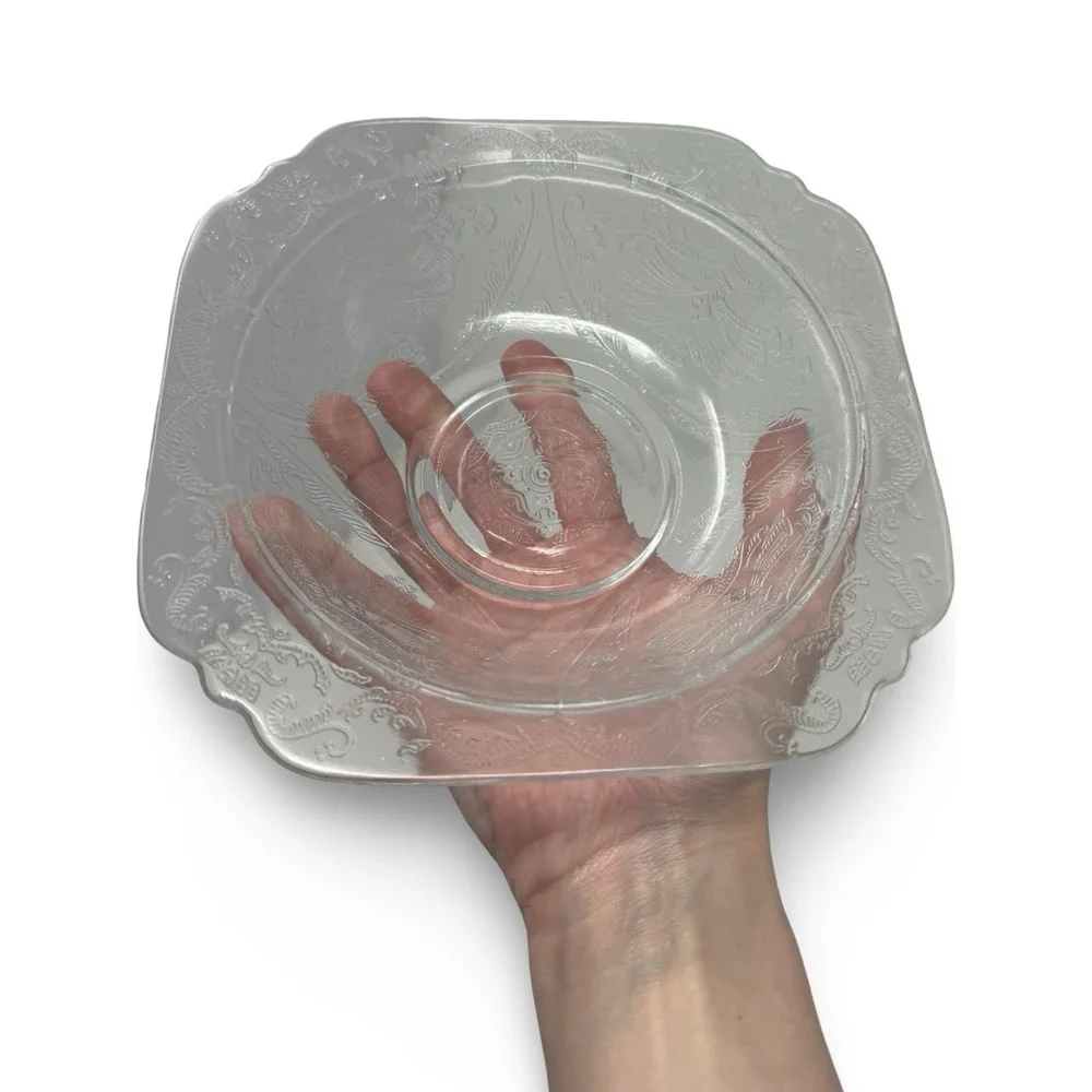 ONE Indiana Glass Madrid Recollection Clear Depression Salad Soup Cereal Bowl